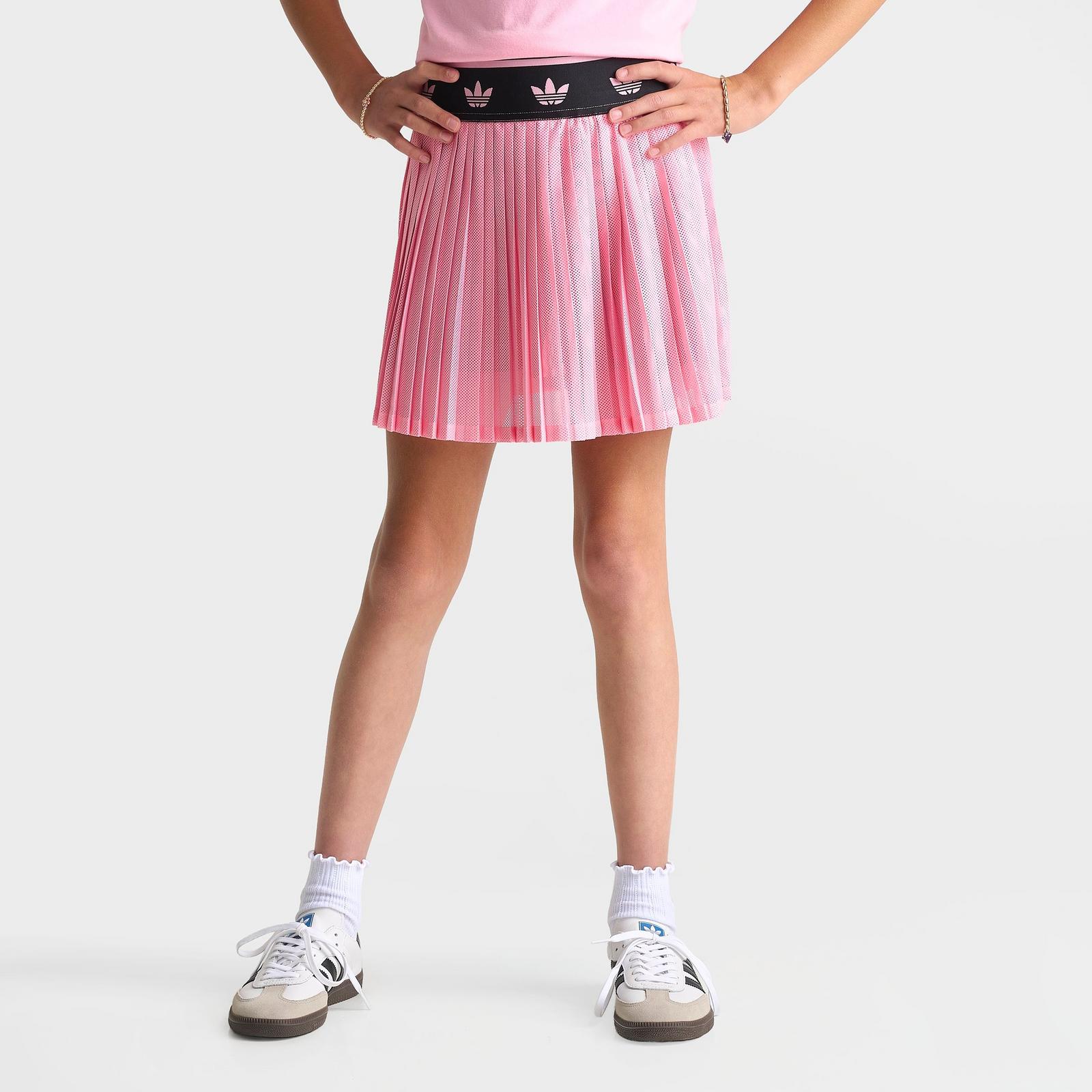 Girls' Big Kids' adidas Originals Pleated Skort - Light Pink - view 3