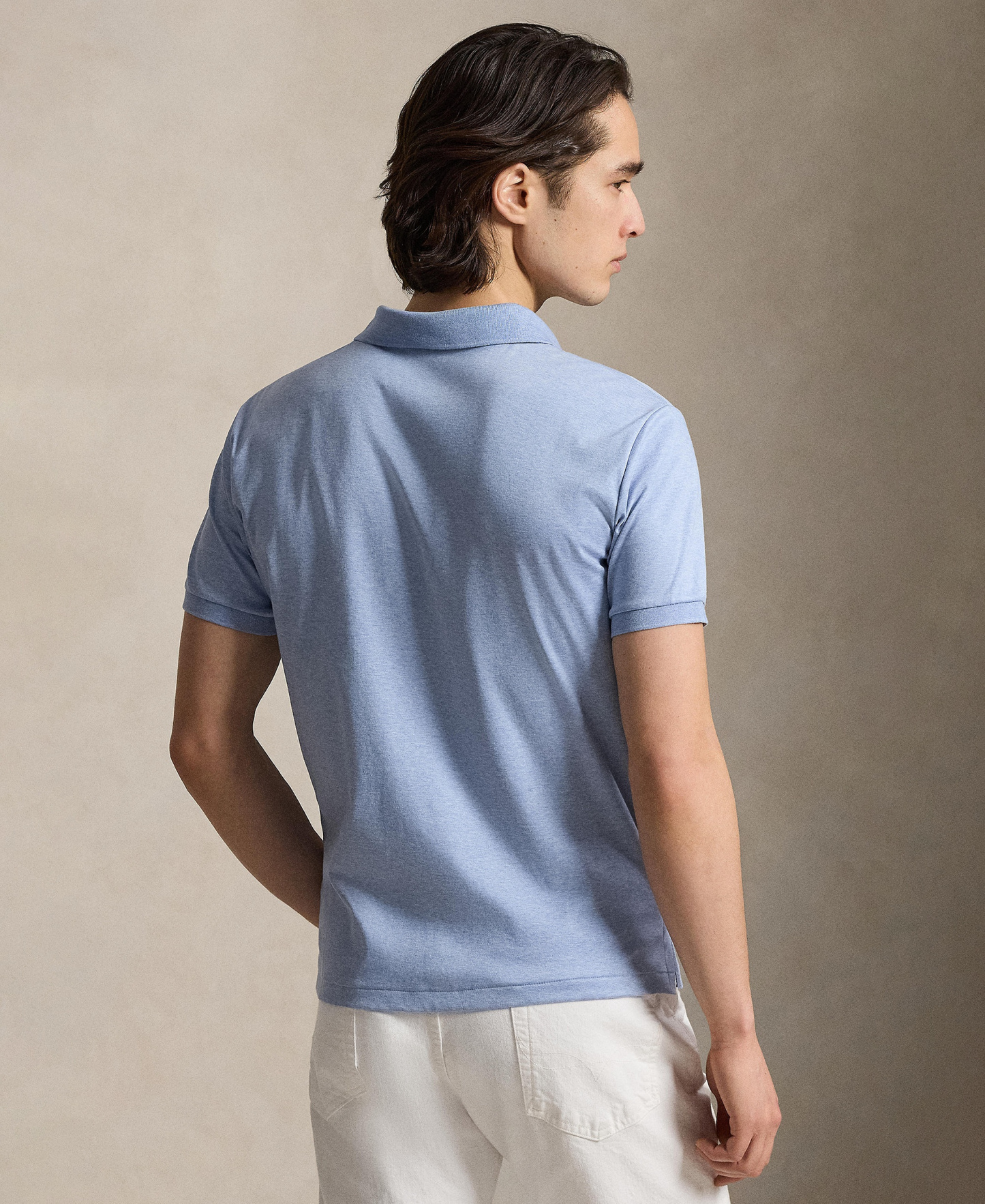 Polo Ralph Lauren Men’s Slim-Fit Soft Cotton Polo Shirt - Isle Heather