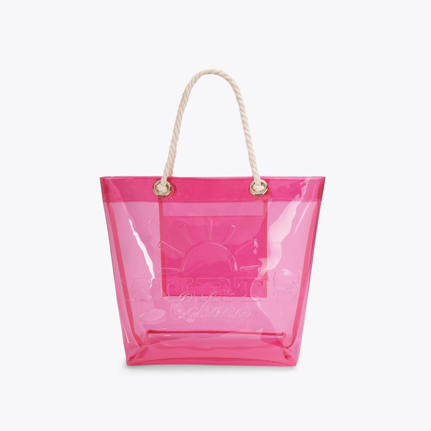Kurt Geiger London Kurt's Cabana Vinyl Tote Bag - Pink