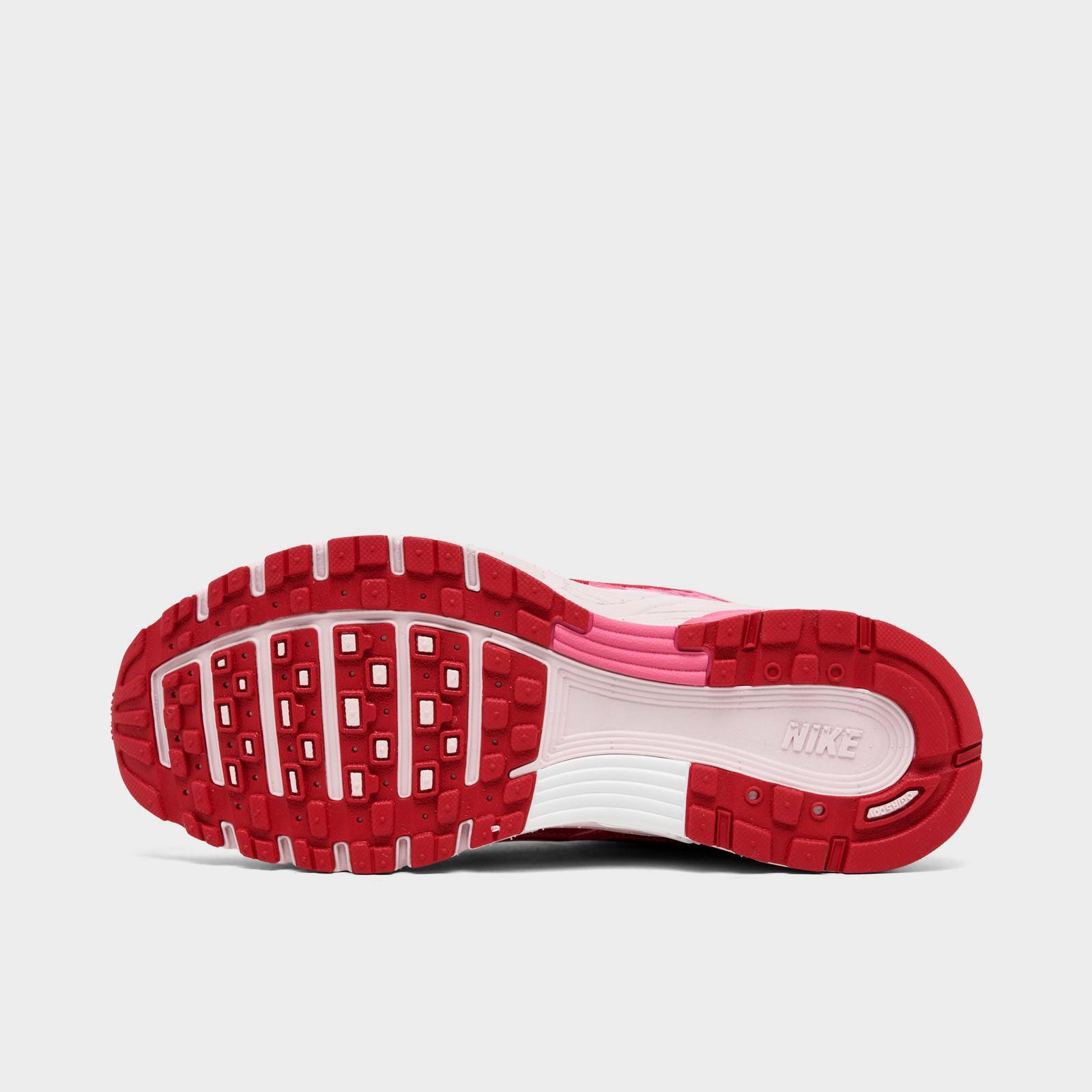 Women's Nike P-6000 Casual Shoes - Summit White/Peony/Team Crimson/Silt Red
