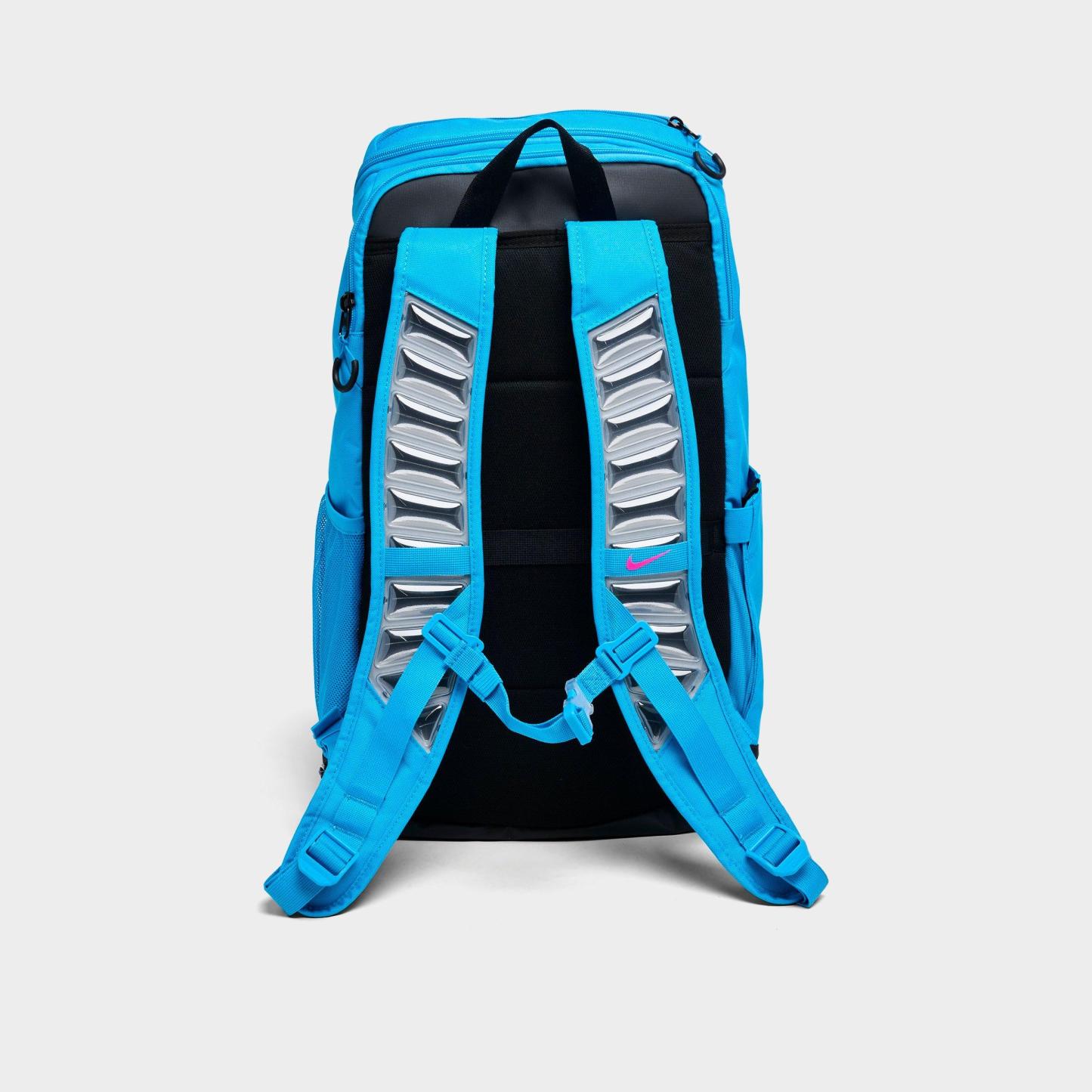 Nithtke Varsity Hoops Elite Backpack (32L) - Light Current Blue/Black/Laser Fuchsia