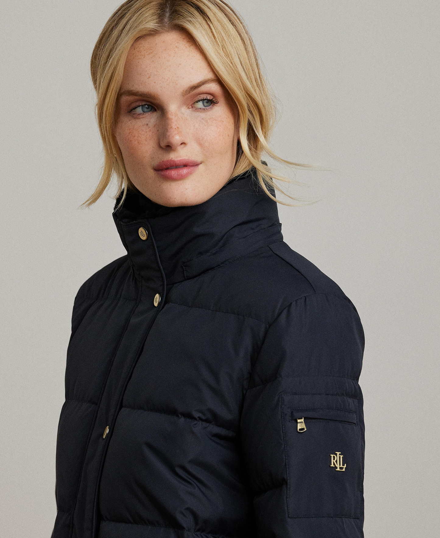 Lauren Ralph Lauren Women's Faux-Fur Hooded Puffer Coat - Dark Navy