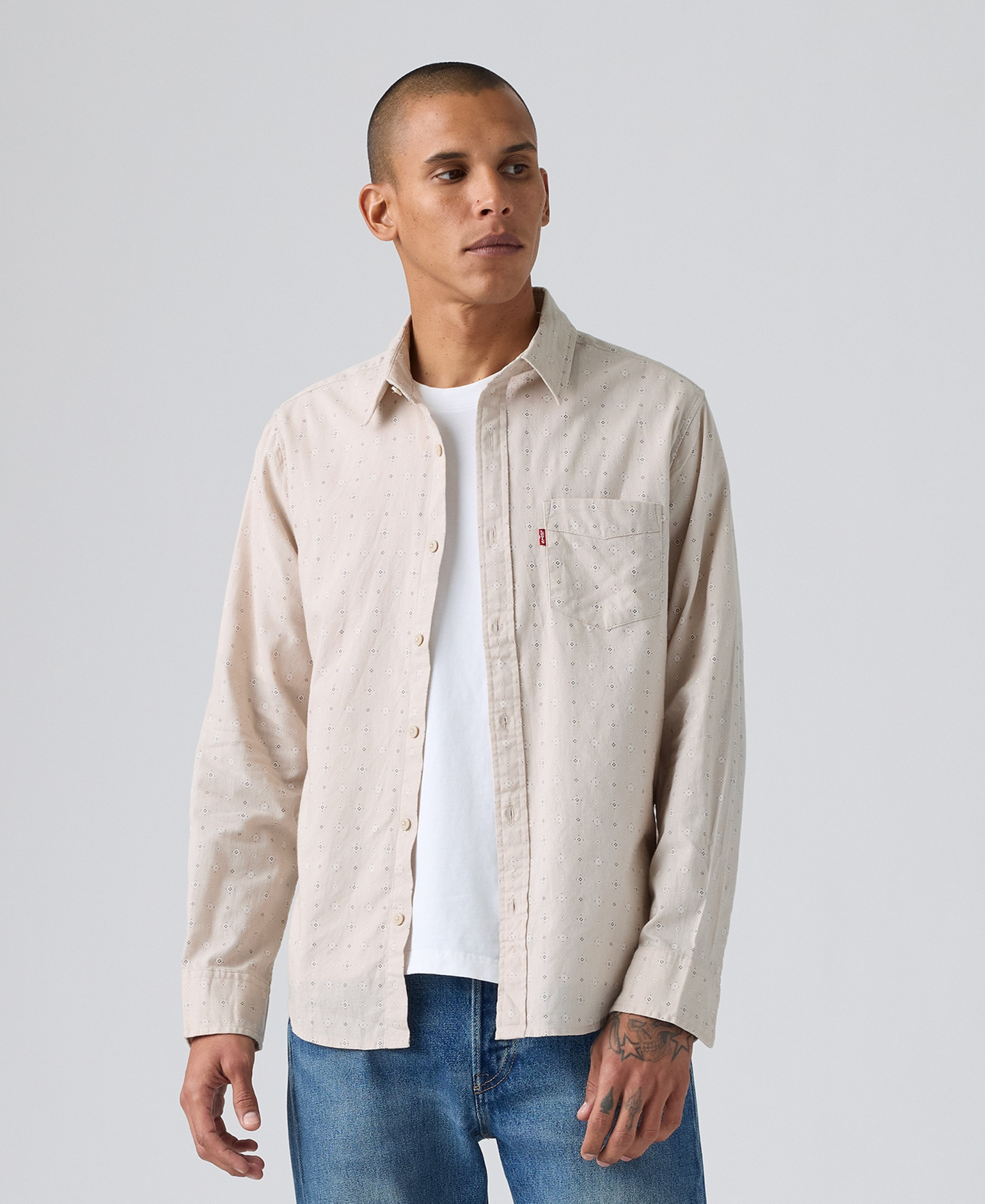 Levi's Men's Classic Pocket Regular-Fit Long-Sleeve Shirt - Chateau Gray