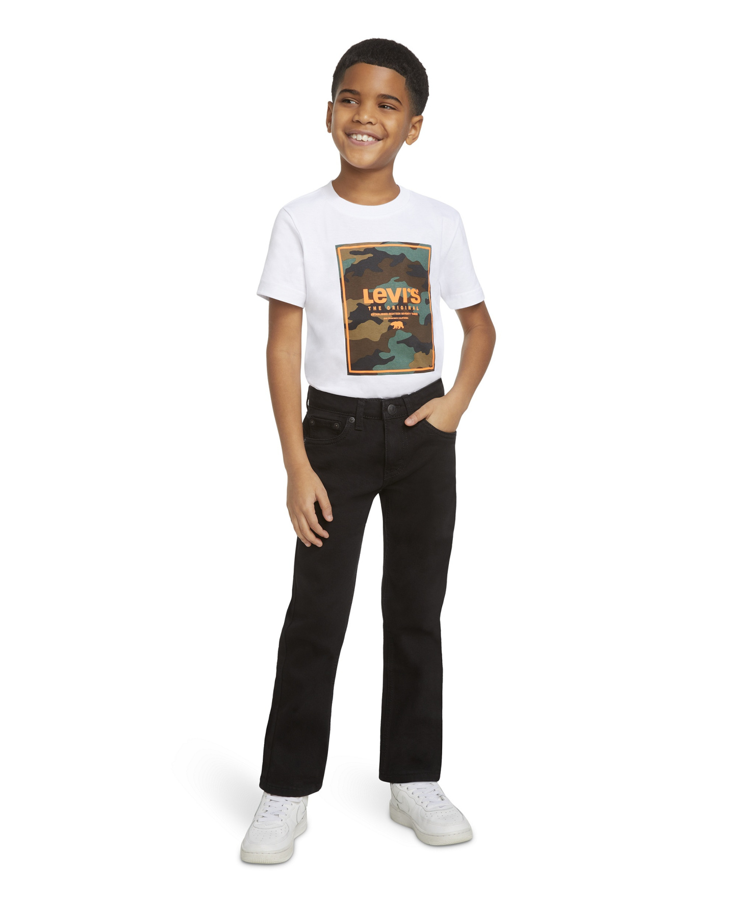 Levi's Boys' 2T-7 511 Slim Fit Stretch Performance Jeans - Black Stretch