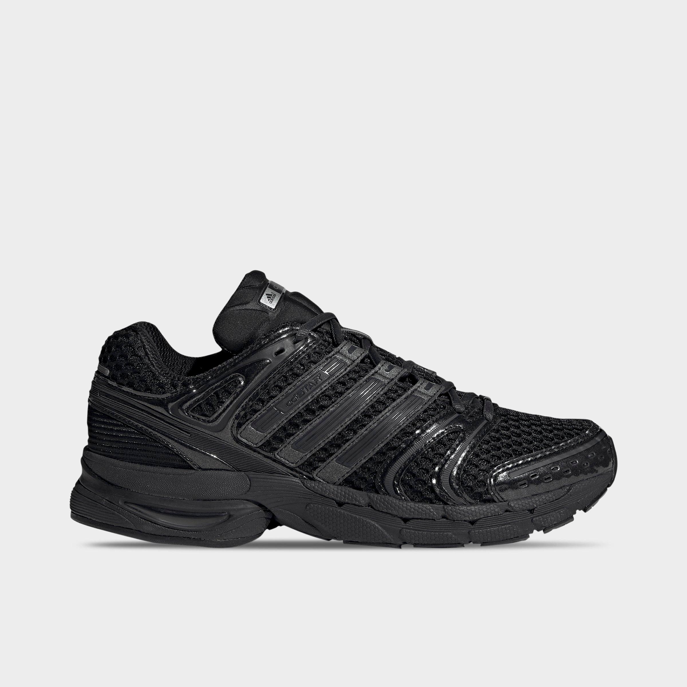Men's adidas Adistar Control 5 Casual Shoes - Part 1 - Core Black/Grey/Iron Metallic - Left shoe facing left. Outside of the shoe.