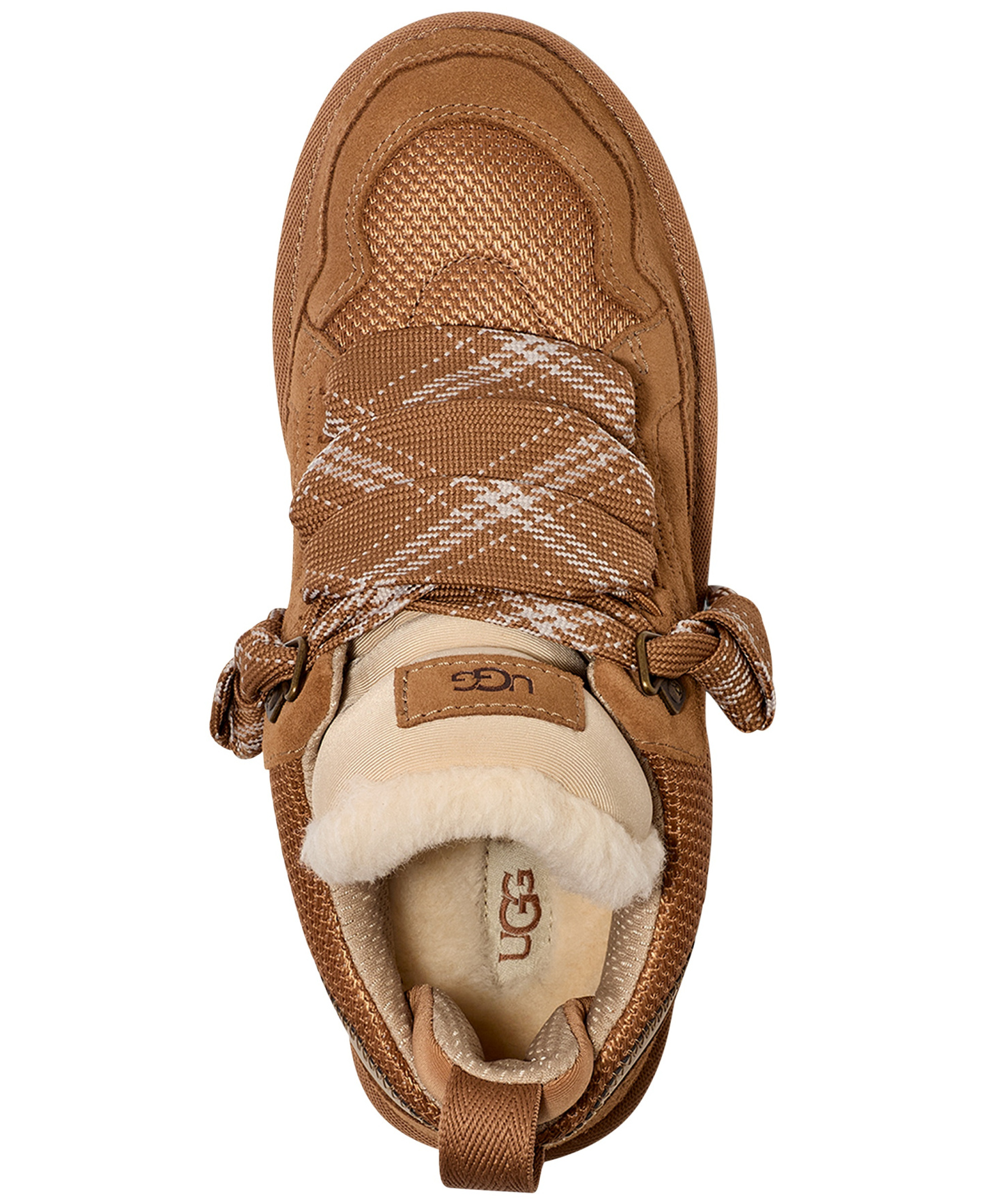 UGG® Women's Lowmel Lace-Up Sneaker Booties - Chestnut