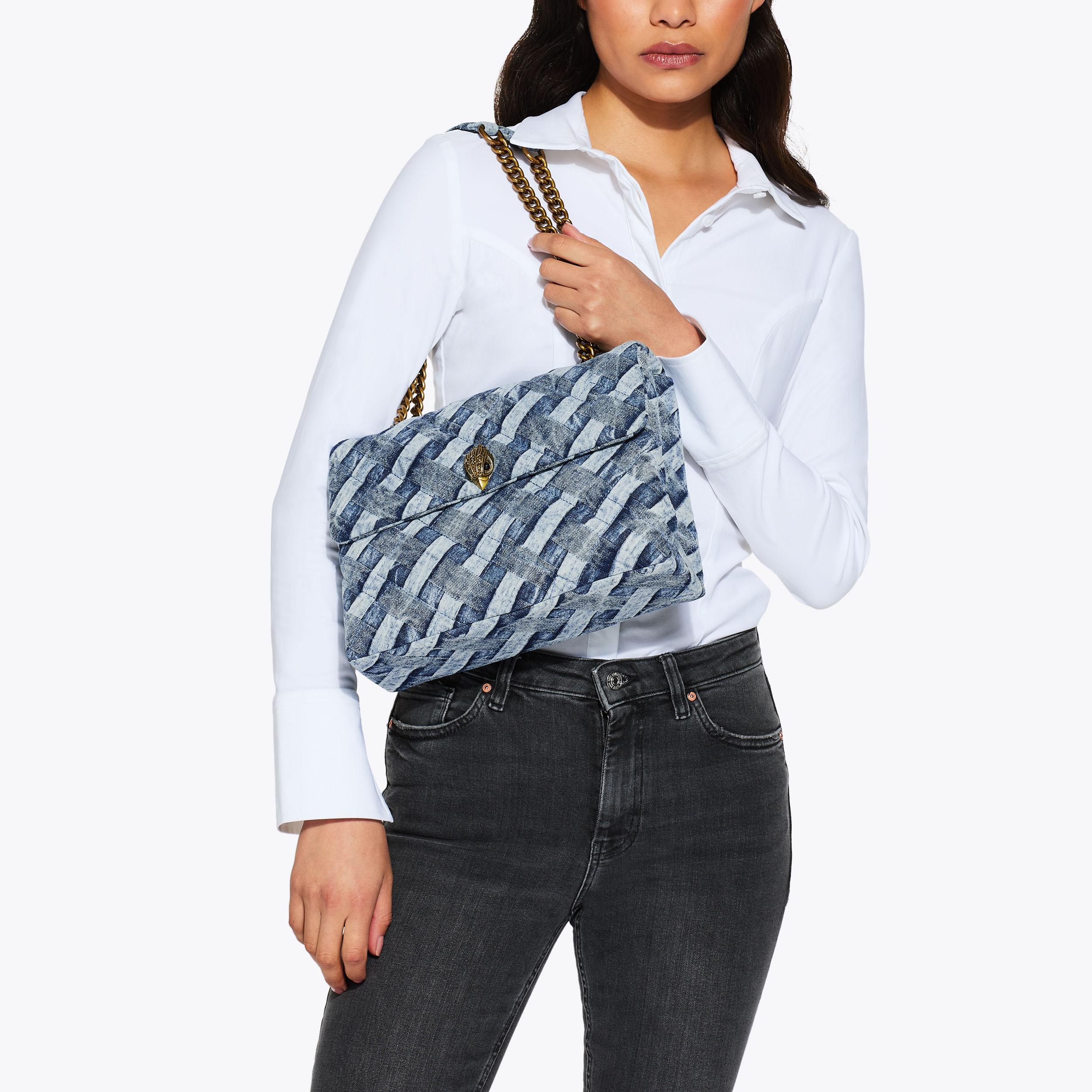 Kurt Geiger London Large Denim Kensington Bag - Blue - view 2