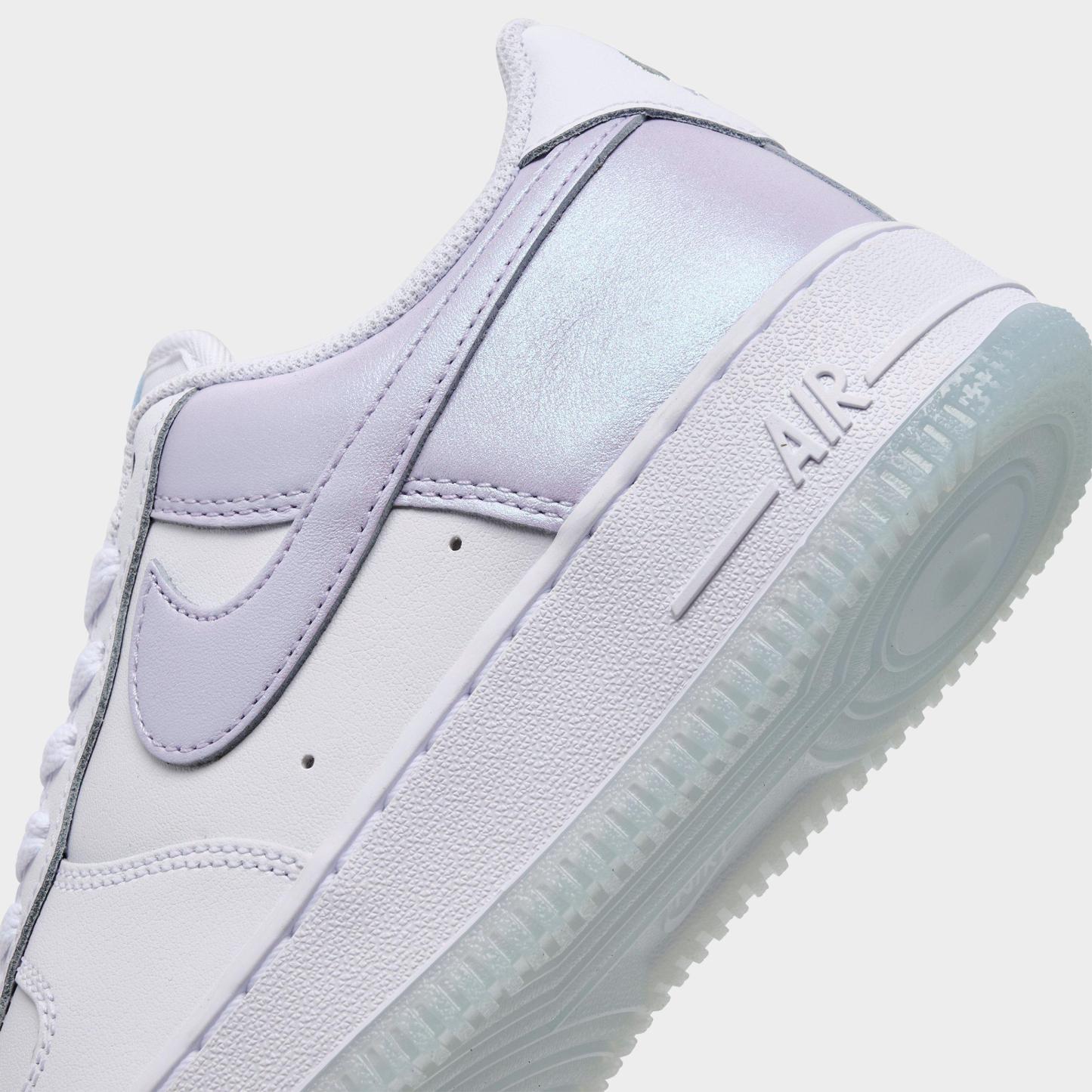 Women's Nithtke Air Force 1 '07 SE Casual Shoes - White/Pure Violet - Detail shot