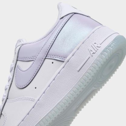 Women's Nithtke Air Force 1 '07 SE Casual Shoes - White/Pure Violet - Detail shot