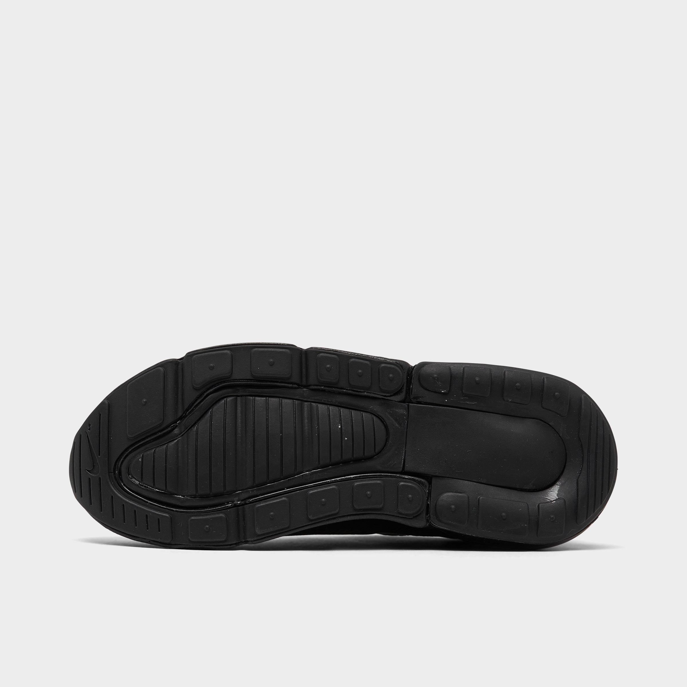 Little Kids' Nithtke Air Max 270 Casual Shoes - Black/Black/Black - Bottom view