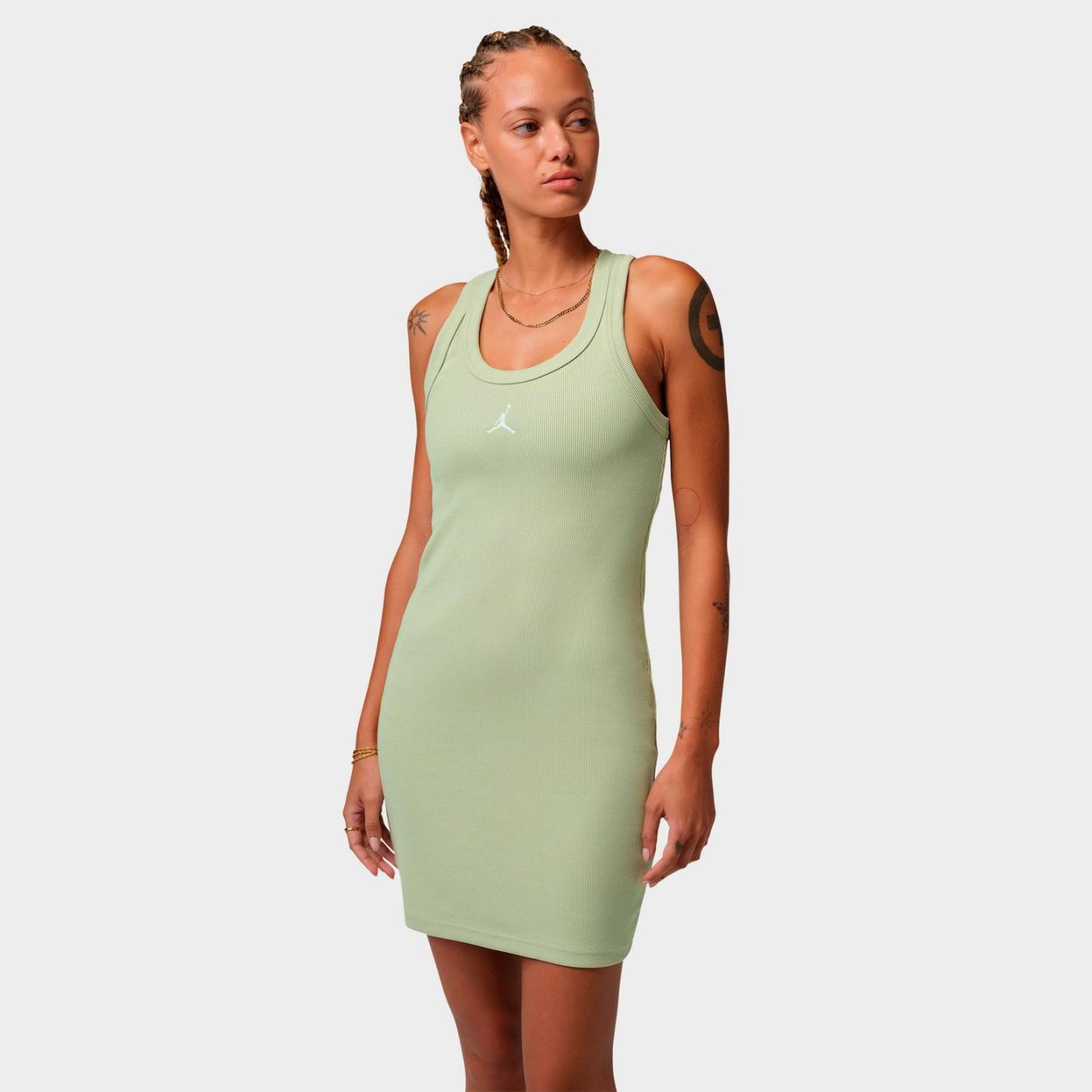 Women's Jordan Brooklyn Tank Dress - Olive Aura/White - view 1