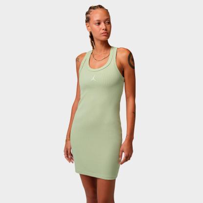 Women's Jordan Brooklyn Tank Dress - Olive Aura/White - view 1