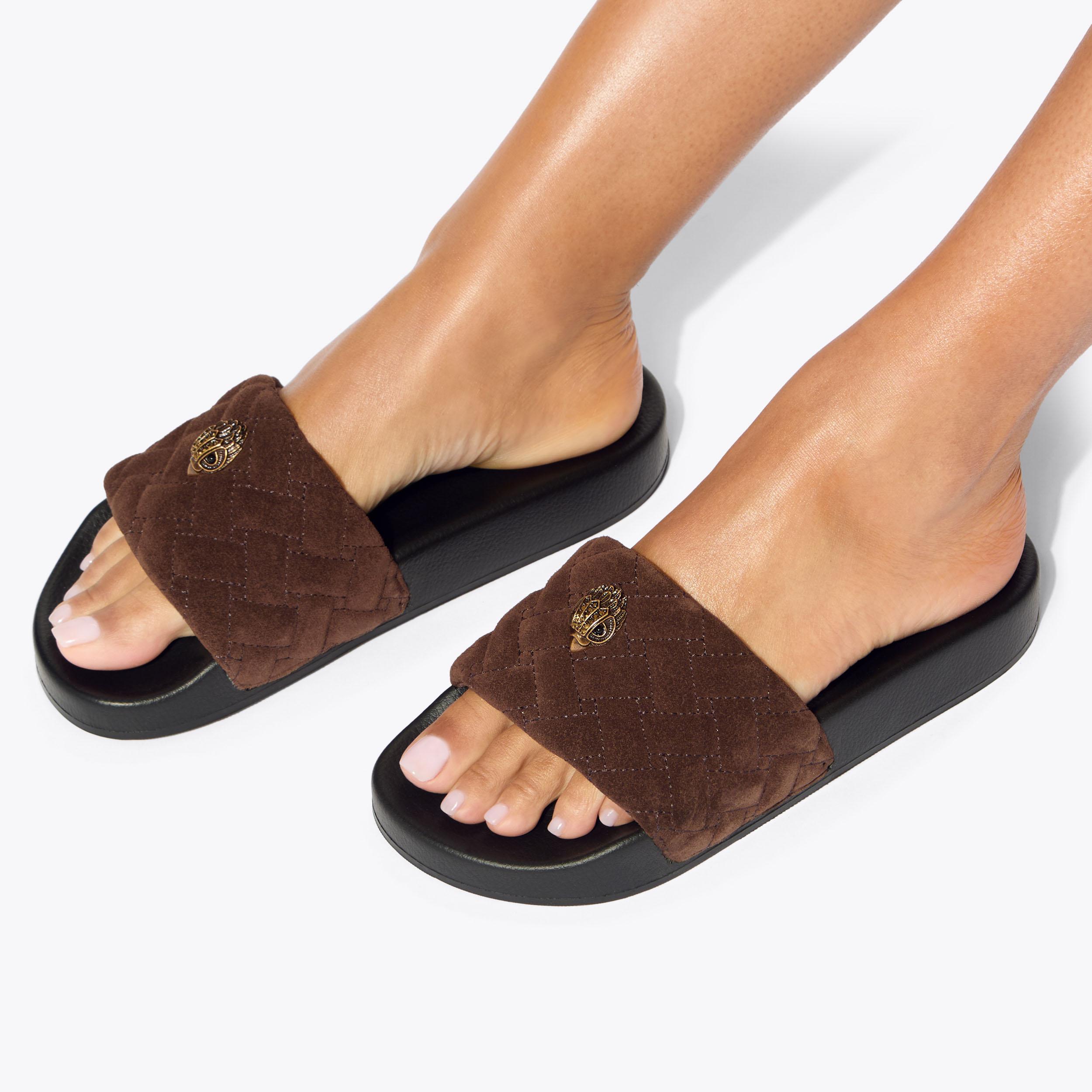 Kurt Geiger London Meena Eagle Slide - Brown - view 2