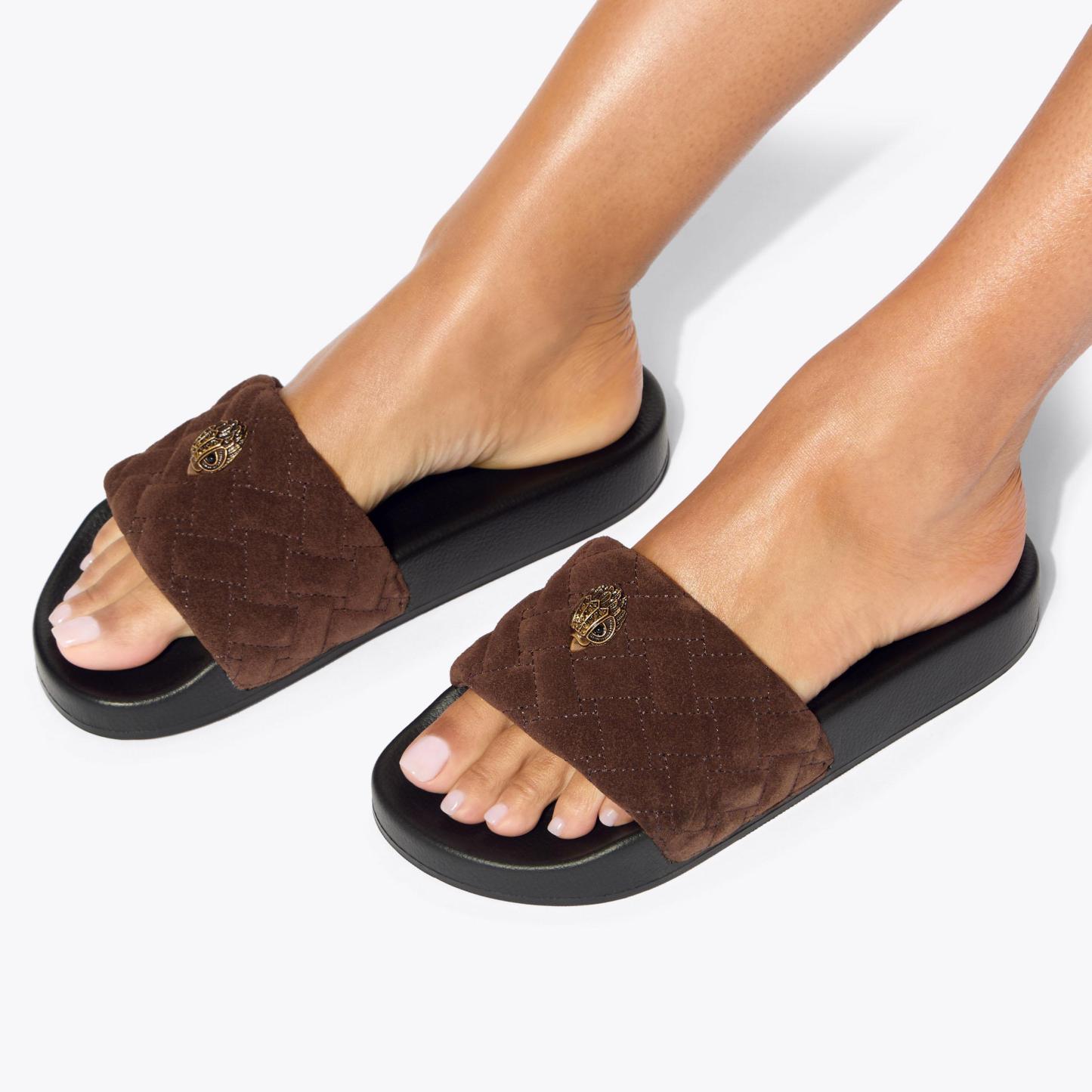 Kurt Geiger London Meena Eagle Slide - Brown - view 2