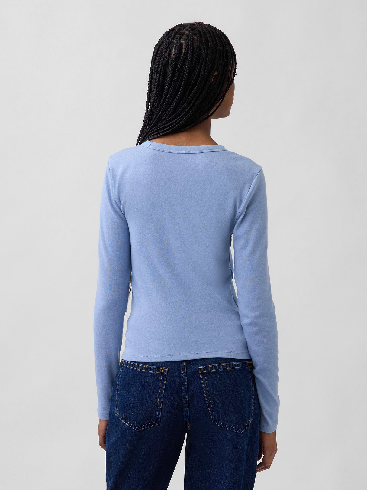 Modern Crewneck T-Shirt - Blue suede