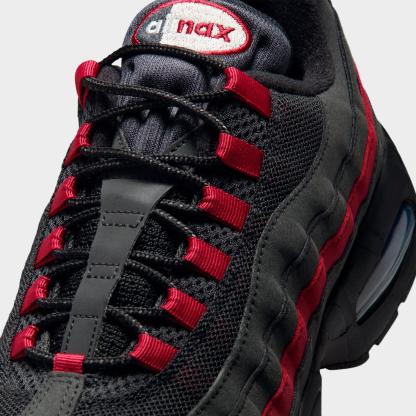 Men's Nithtke Air Max 95 Big Bubble Scorpion Casual Shoes - Part 1 - Black/Team Crimson/Wolf Grey/Black - Detail shot