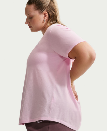 Nike Women's Sportswear Club Essentials T-Shirt - Pink Foam/white