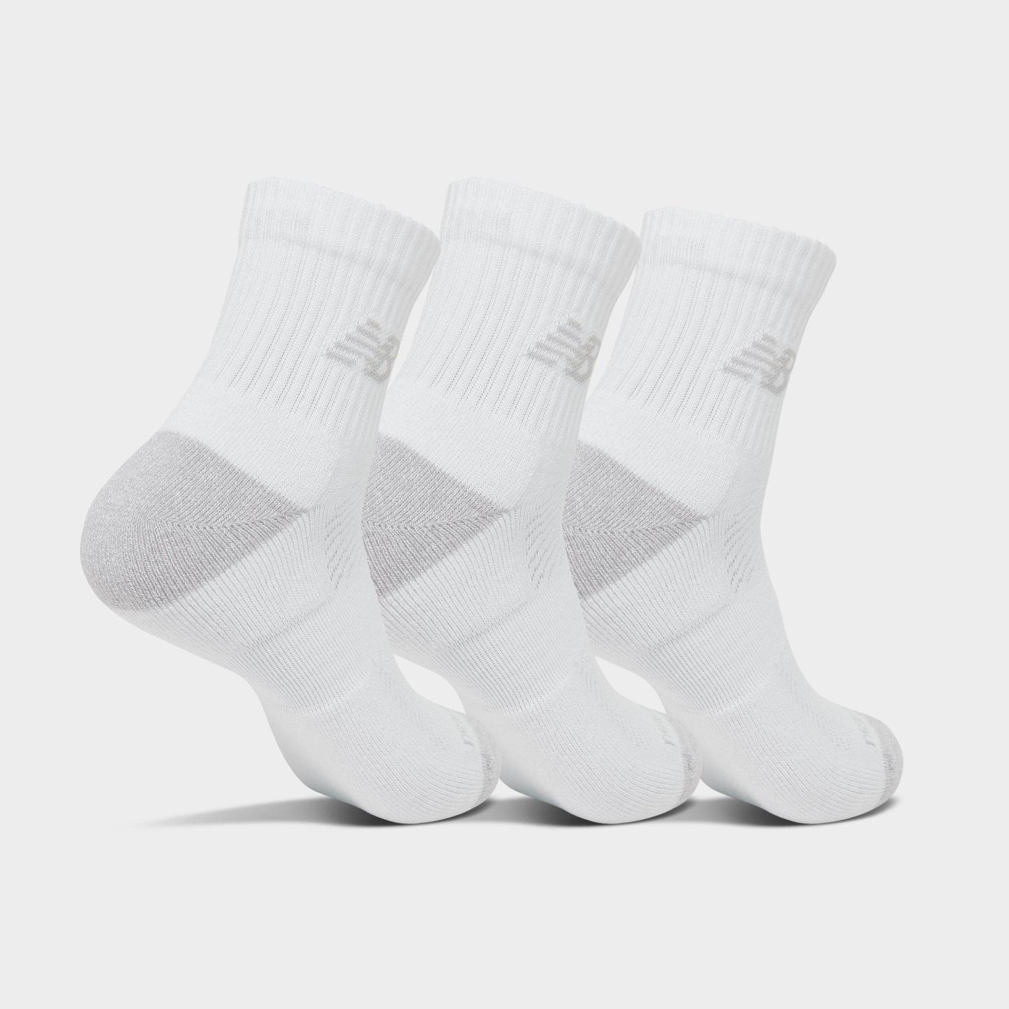New Balance Active Quarter Socks (3-Pack) - Core White - view 2