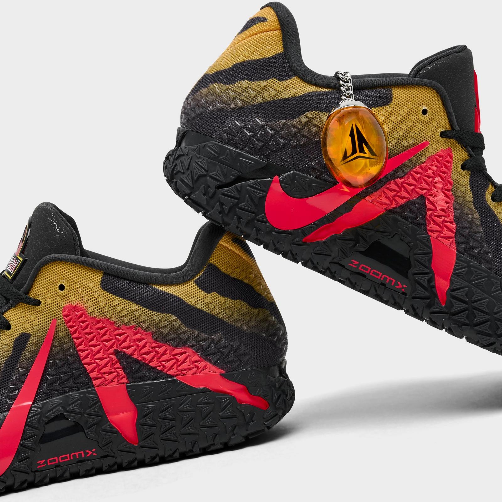 Nike Ja 3 Basketball Shoes - Anthracite/Bright Crimson/Yellow Ochre