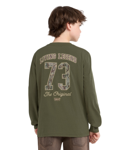 Levi's Boys' 8-20 In the Woods Long-Sleeve T-Shirt - Olive Night