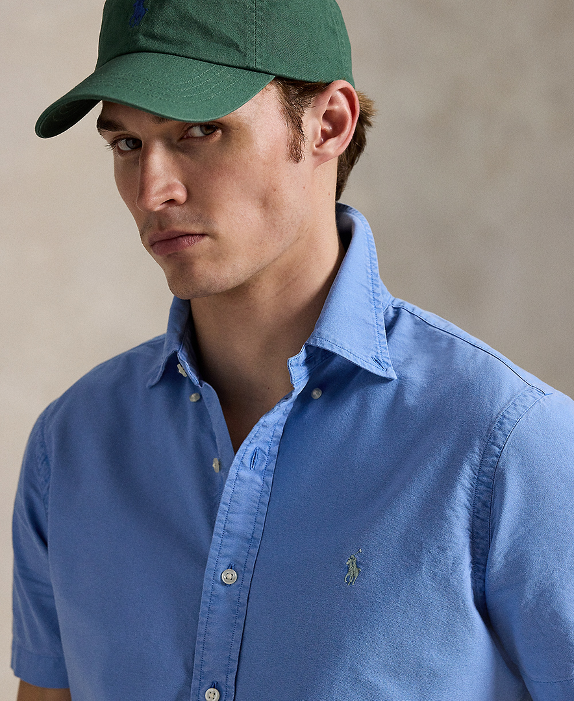 Polo Ralph Lauren Men's Garment-Dyed Oxford Shirt - Bristol Blue