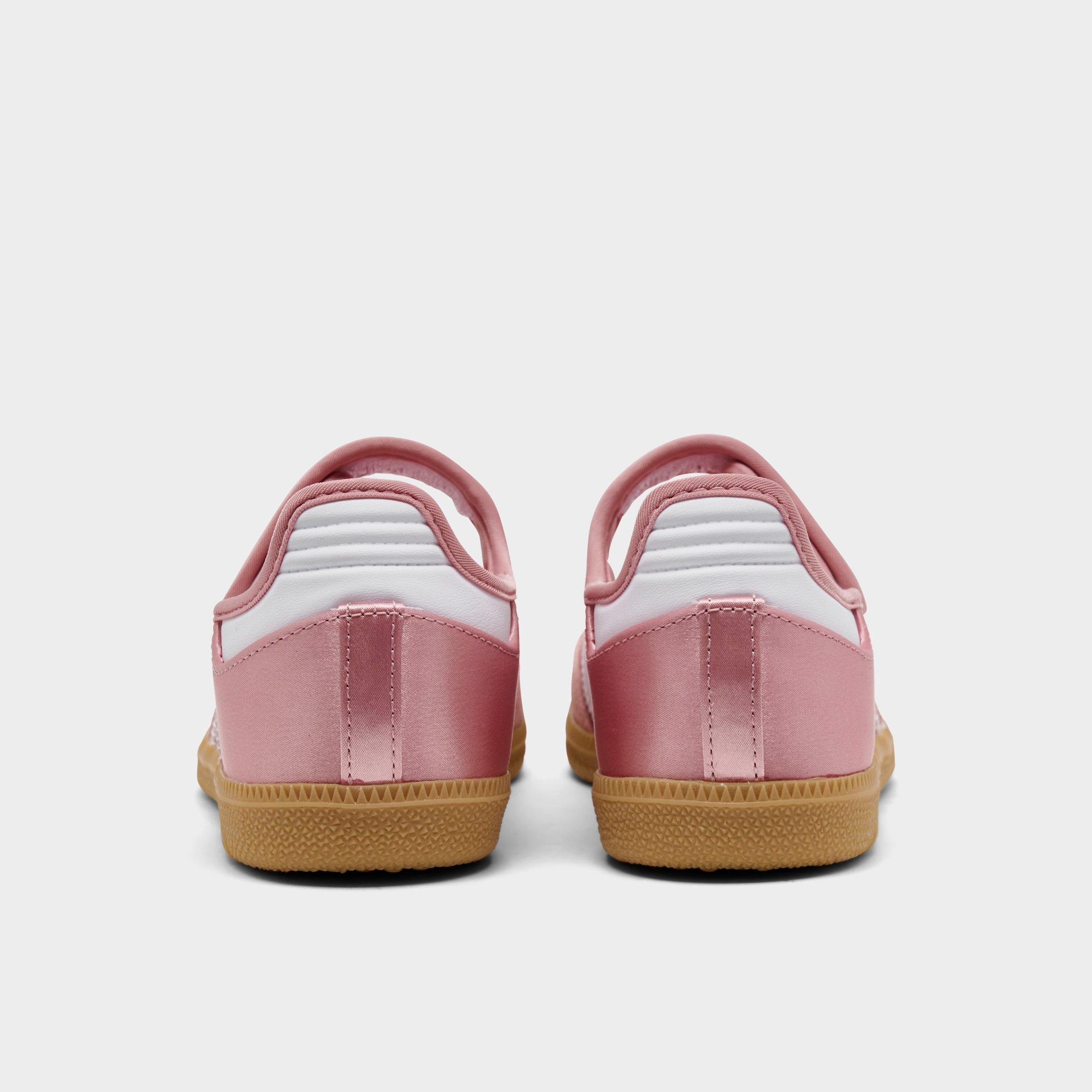 Girls' Little Kids' adidas Originals Samba Jane Casual Shoes - Wonder Mauve/Footwear White - Back view