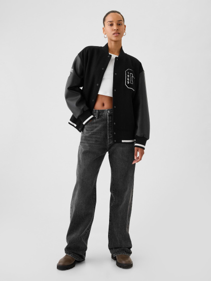 '90s Loose Jeans - Washed black
