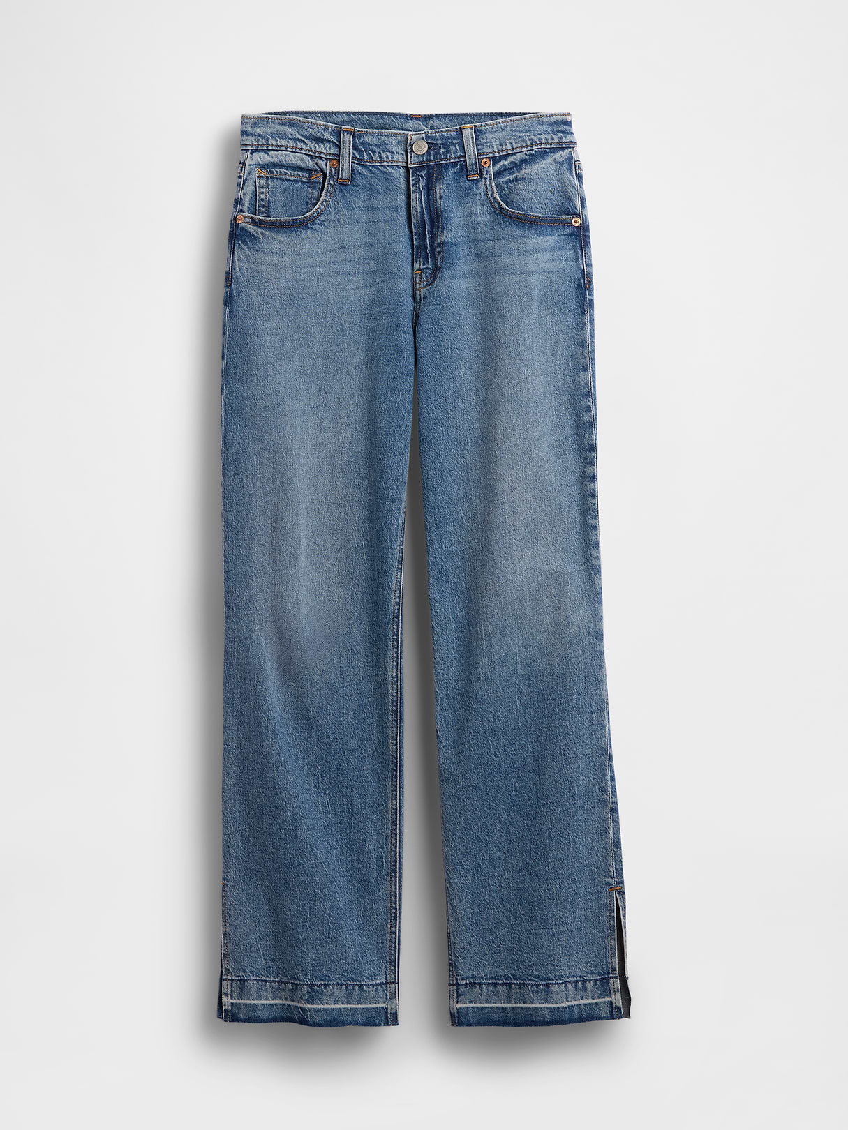 Low Rise '90s Loose Jeans - Medium wash