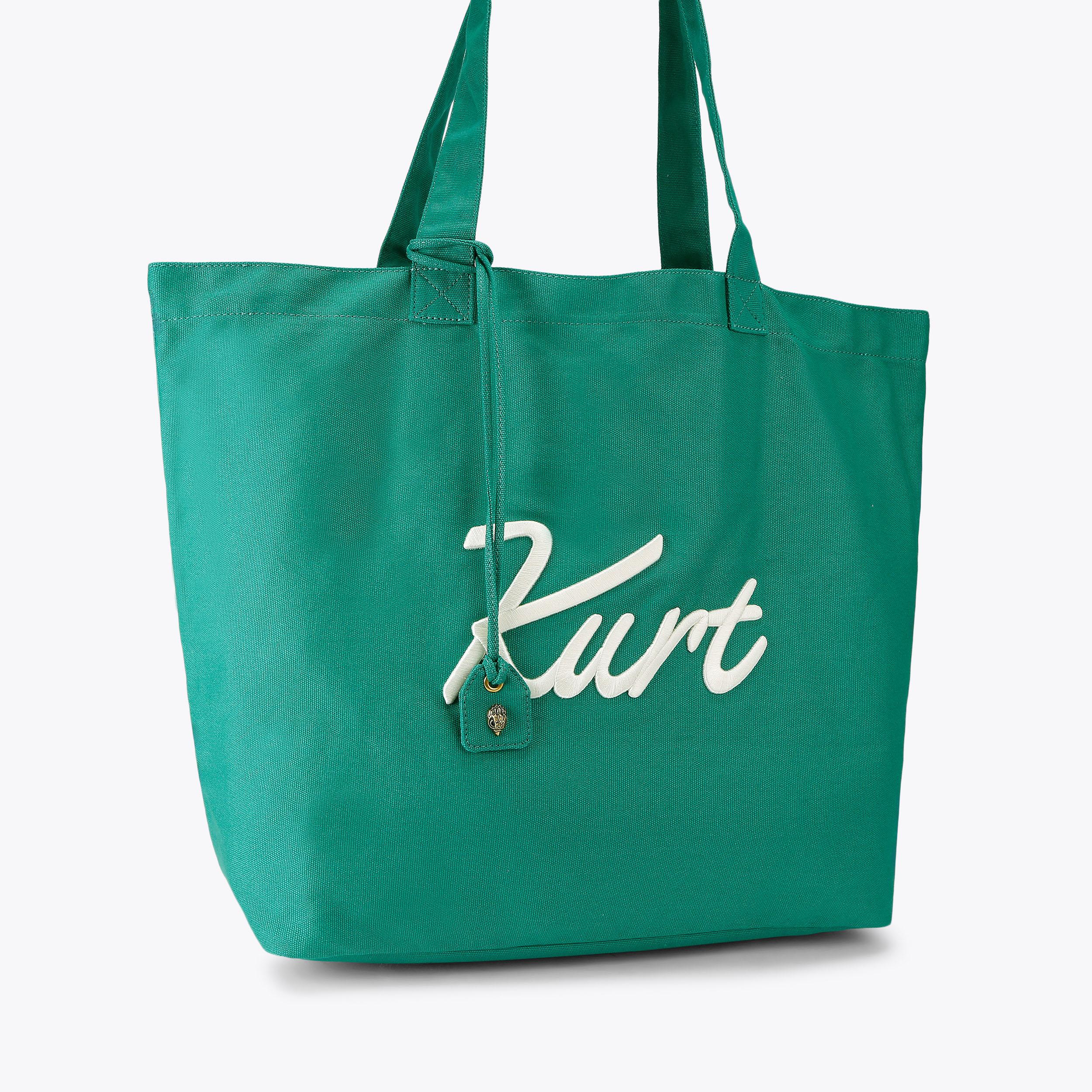 Kurt Geiger London Kurt's Cabana Large Kurt Tote Bag - Green - view 3