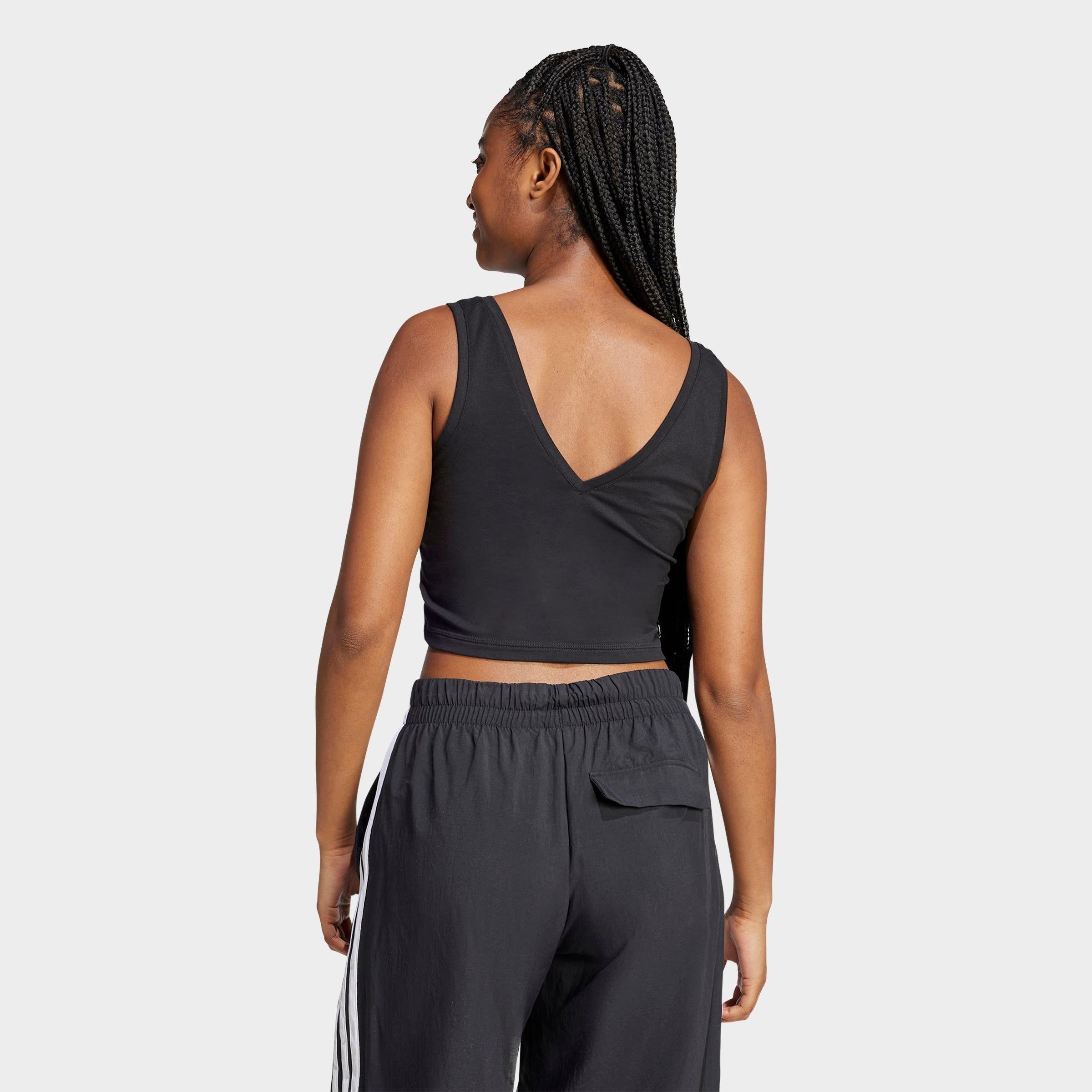 Women's adidas Sportswear Essentials Small Logo Cotton Lifestyle Tank Top - Black/White