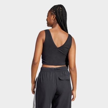 Women's adidas Sportswear Essentials Small Logo Cotton Lifestyle Tank Top - Black/White