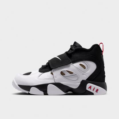 Big Kids' Nithtke Diamond Turf 2 Casual Shoes - Black/Fire Red/White/Metallic Gold - Left shoe facing left. Outside of the shoe.