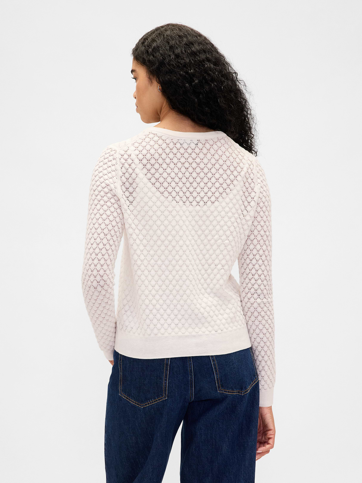 CashSoft Crop Cardigan - Ivory frost