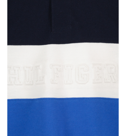 Tommy Hilfiger Boys' 8-20 Color-Blocked Logo Polo Shirt - Navy Blazer