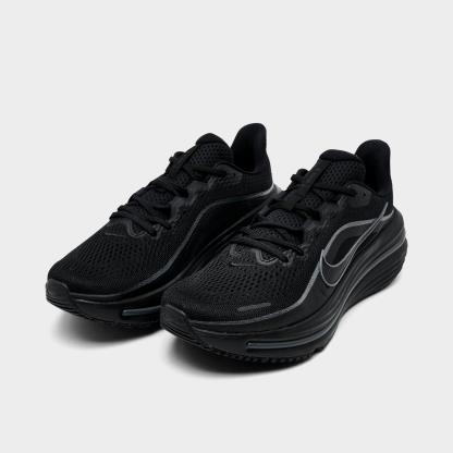 Men's Nithtke Air Winflo 12 Road Running Shoes - Black/Dark Smoke Grey/Black - Both shoes facing left