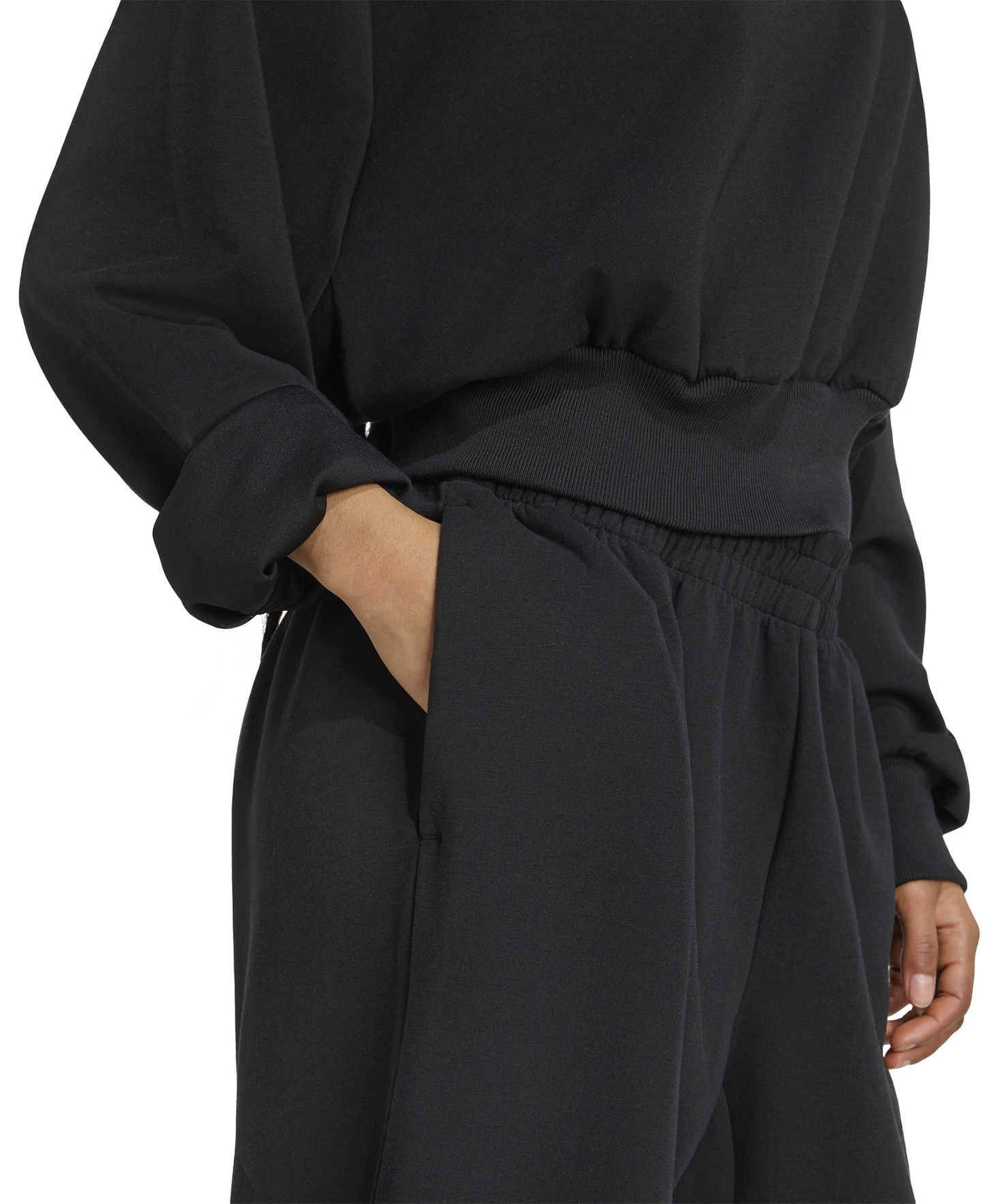 adidas Women's Soft Lux Relaxed Crewneck Sweatshirt - Black