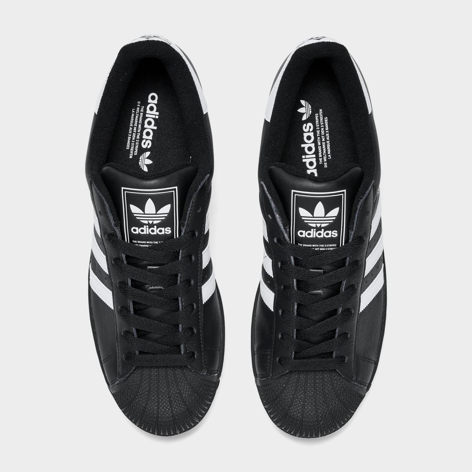 Men's adidas Originals Superstar II Casual Shoes - Black/White/Black - view 5