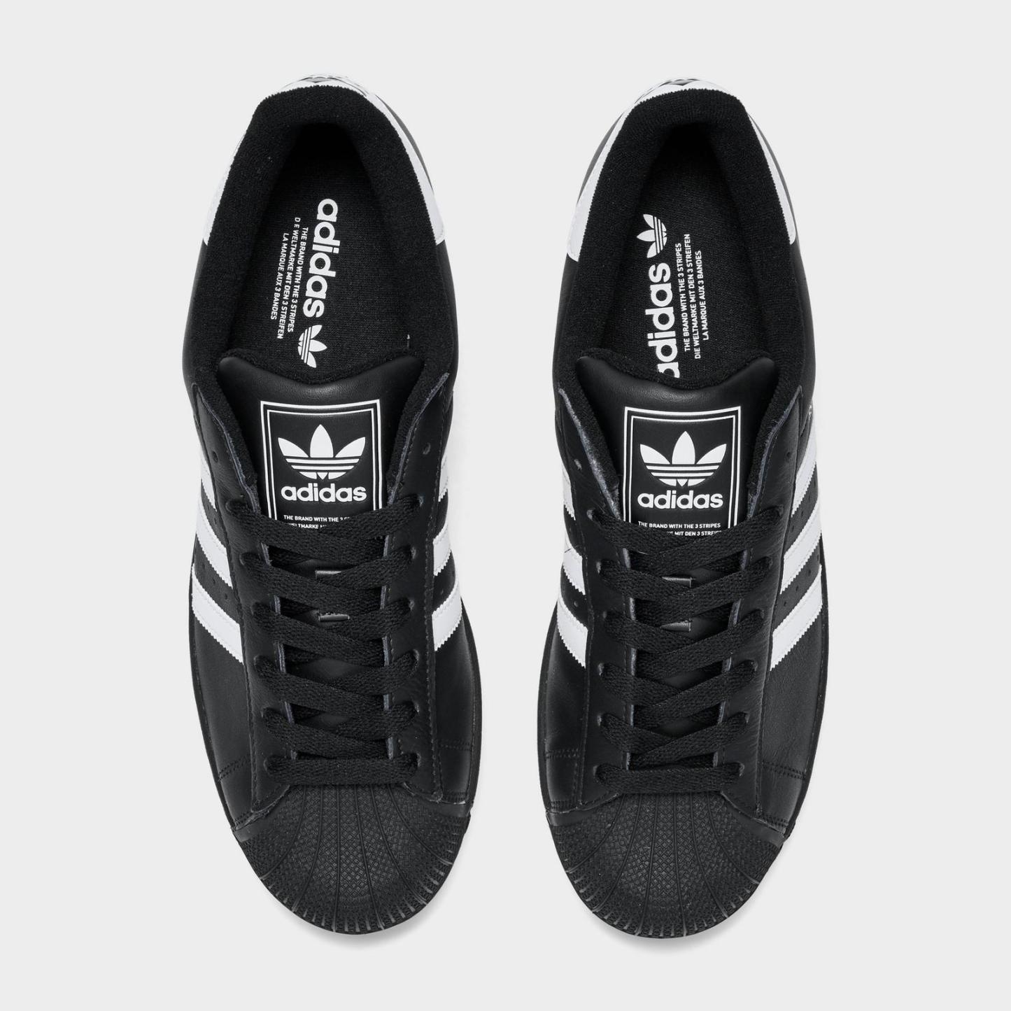 Men's adidas Originals Superstar II Casual Shoes - Black/White/Black - view 5