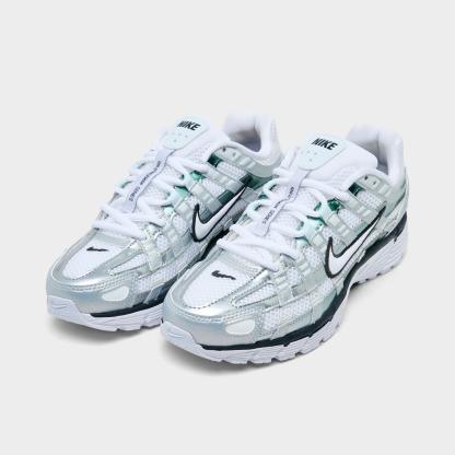 Women's Nithtke P-6000 Casual Shoes - Part 1 - White/Off White/Dark Smoke Grey/White - Both shoes facing left