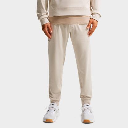 Men's Nithtke Primary NanoKnit Dri-FIT UV Protection Performance Jogger Pants - Part 1 - Light Orewood Brown/Sail/Heather/Light Orewood Brown