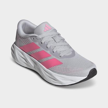 Big Kids' adidas Galaxy 8 Running Shoes - Light Solid Grey/Pink Fusion/Clear Pink - Both shoes facing left