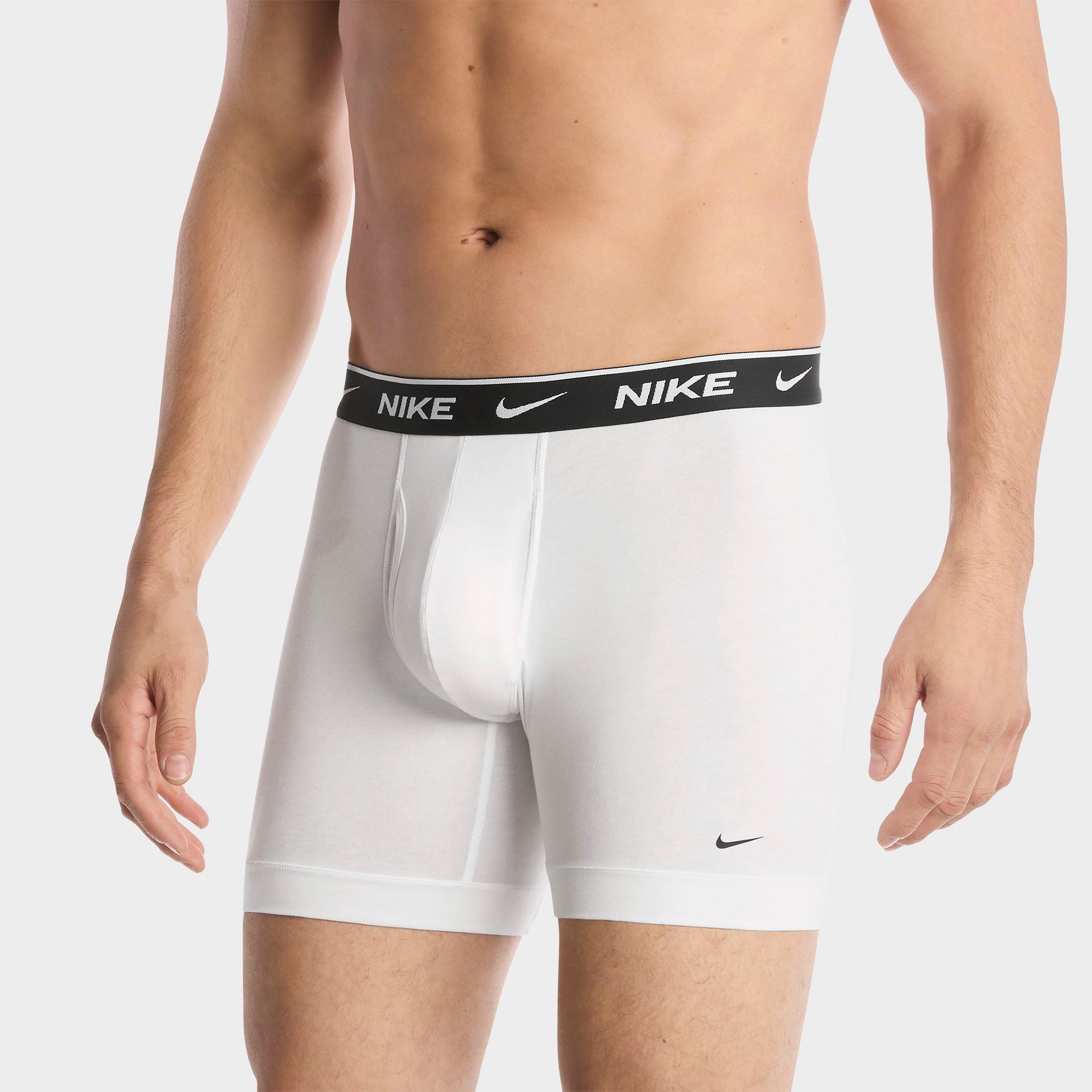Men's Nithtke Stretch Cotton Boxer Briefs (3-Pack) - White/Grey/Black