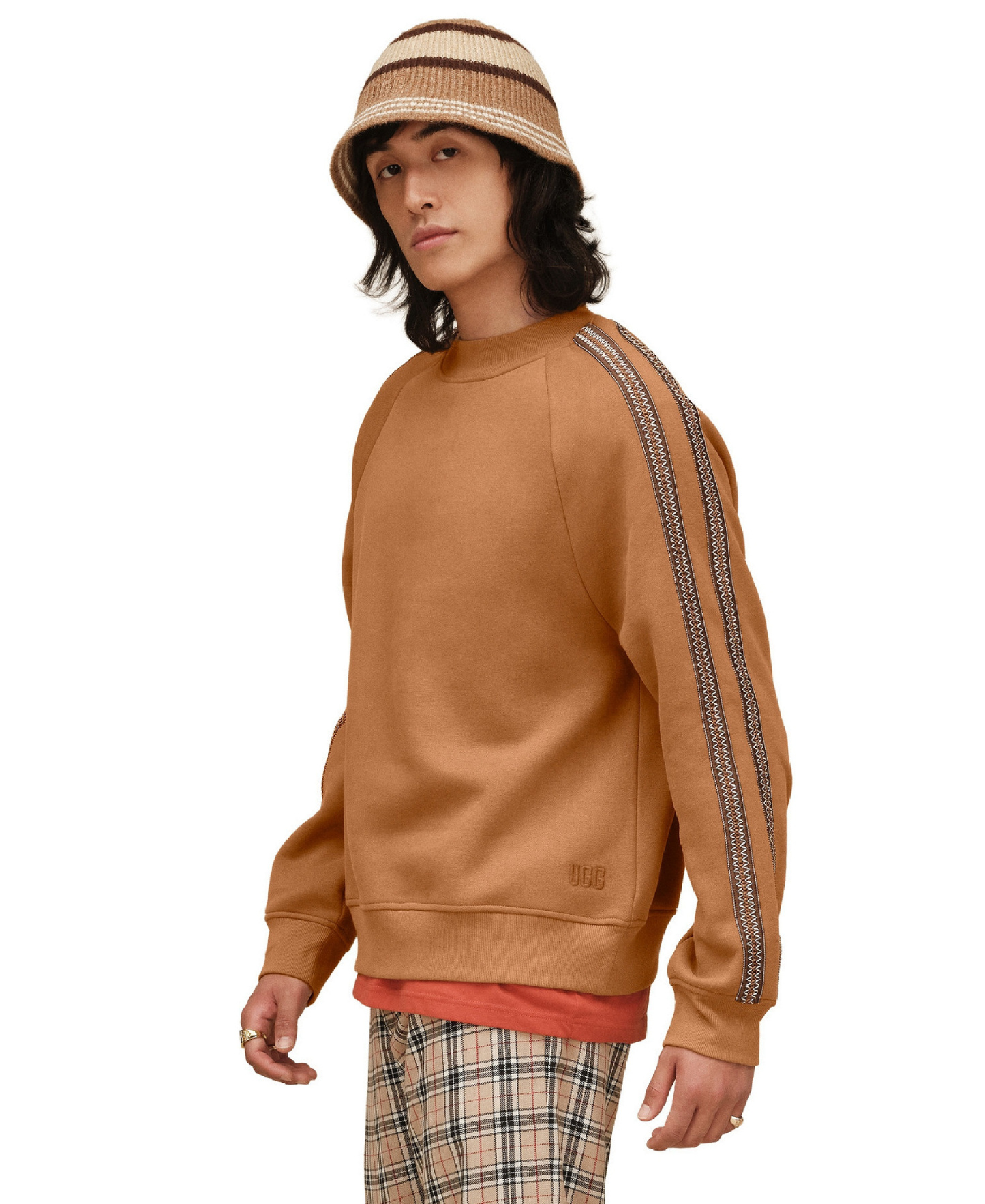 UGG® Men's Tasman Crewneck Sweatshirt - Chestnut