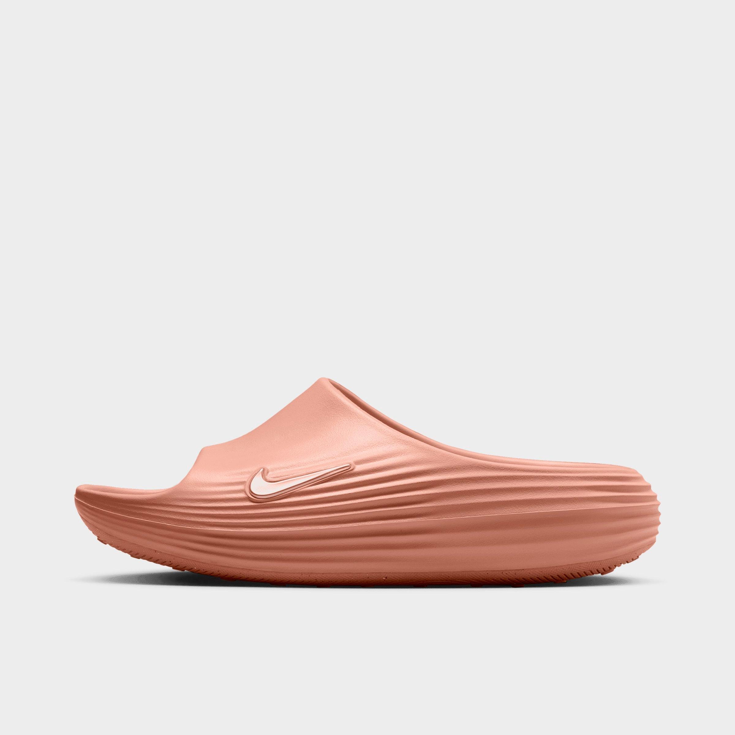 Women's Nithtke ReactX Rejuven8 Slide Sandals - Rose Gold/Rose Gold/Rose Gold - Left shoe facing left. Outside of the shoe.