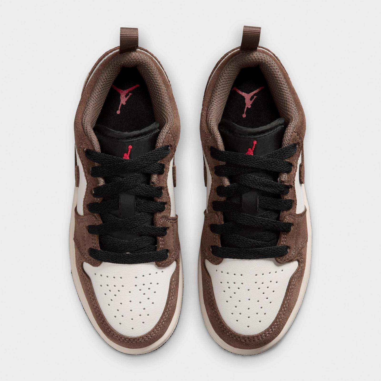 Little Kids' Air Jordan Retro 1 Low OG Casual Shoes - Palomino/Phantom/Sail/Black - view 5