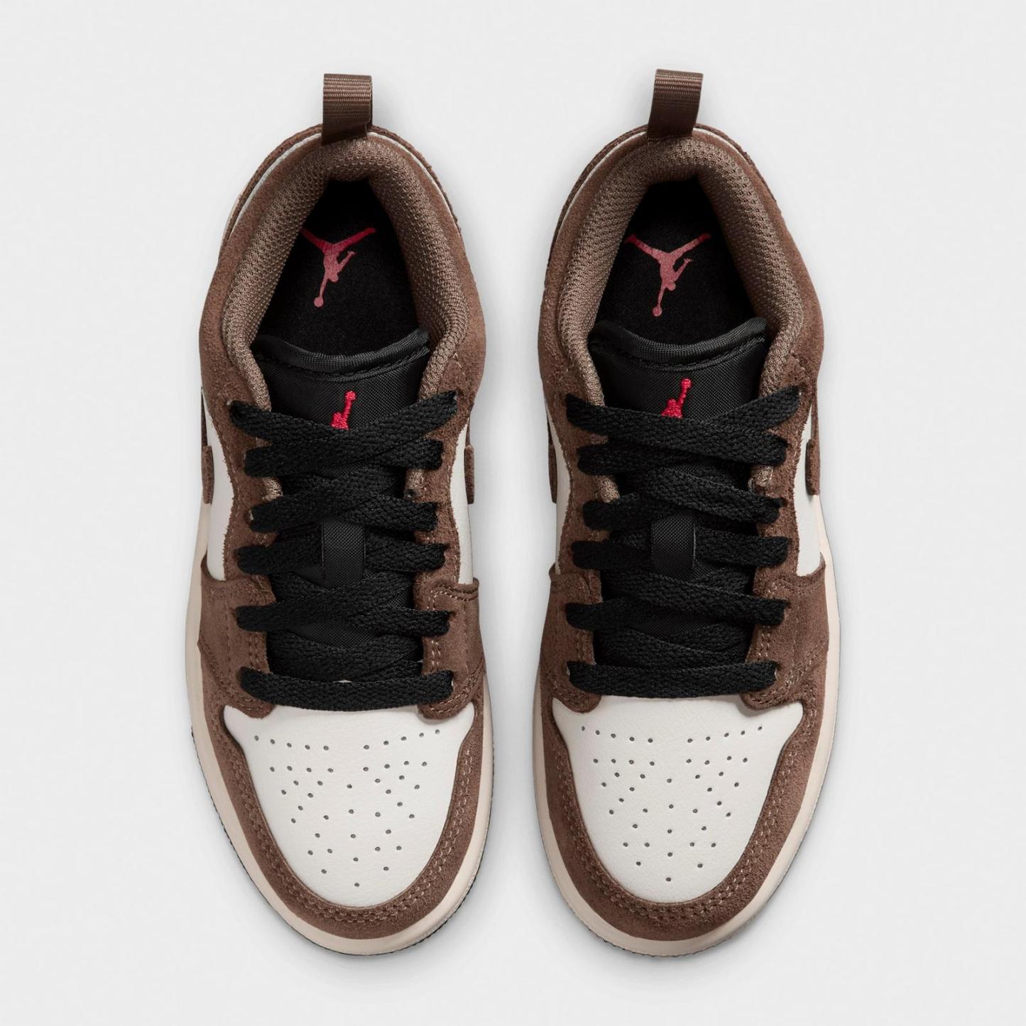 Little Kids' Air Jordan Retro 1 Low OG Casual Shoes - Palomino/Phantom/Sail/Black - view 5