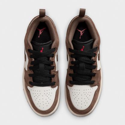 Little Kids' Air Jordan Retro 1 Low OG Casual Shoes - Palomino/Phantom/Sail/Black - view 5