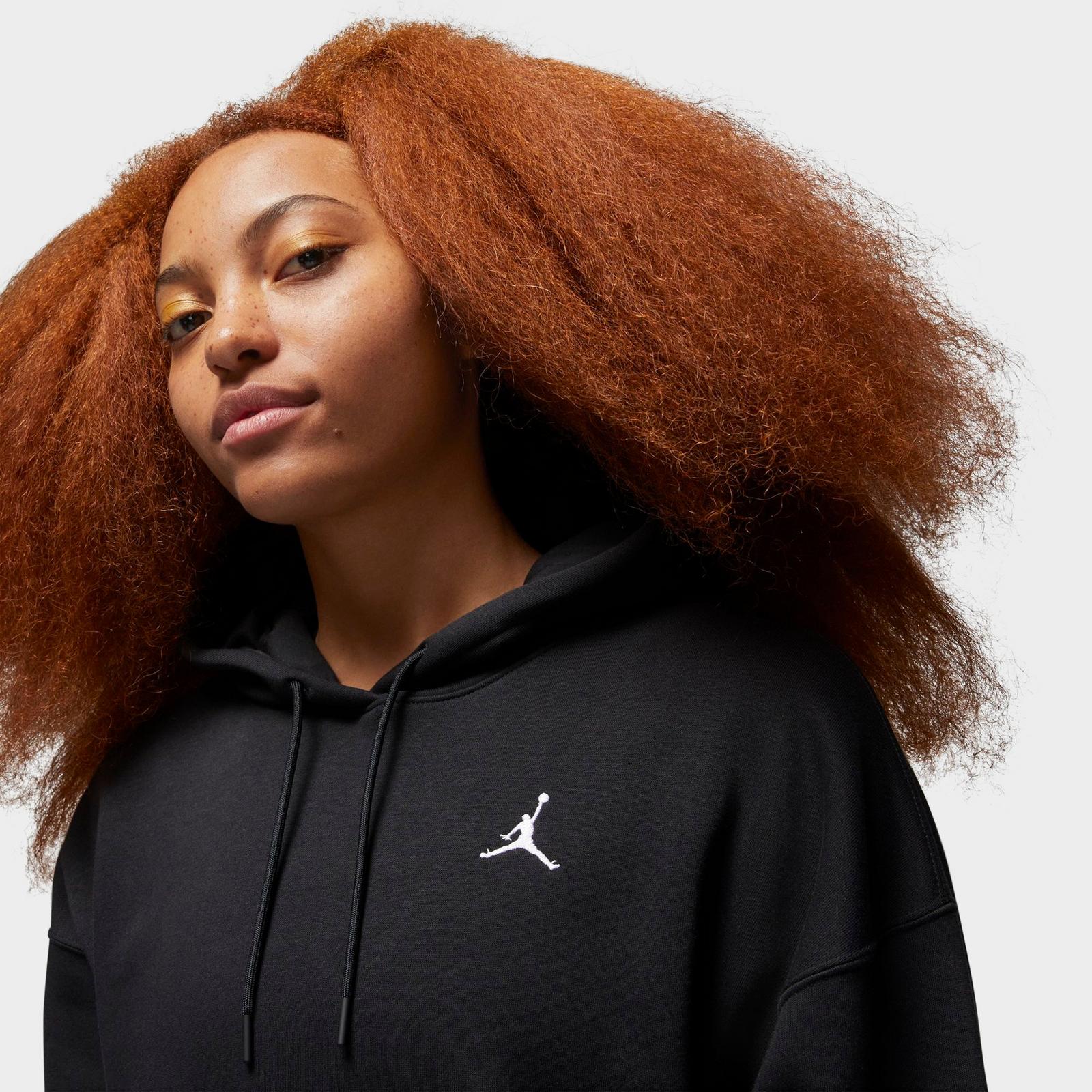 Women's Jordan Brooklyn Fleece Hoodie - Black/White - view 4