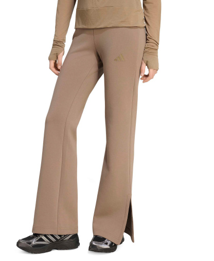 adidas Women's Mid-Rise Soft Lux Flare-Leg Pants - Khaki Six