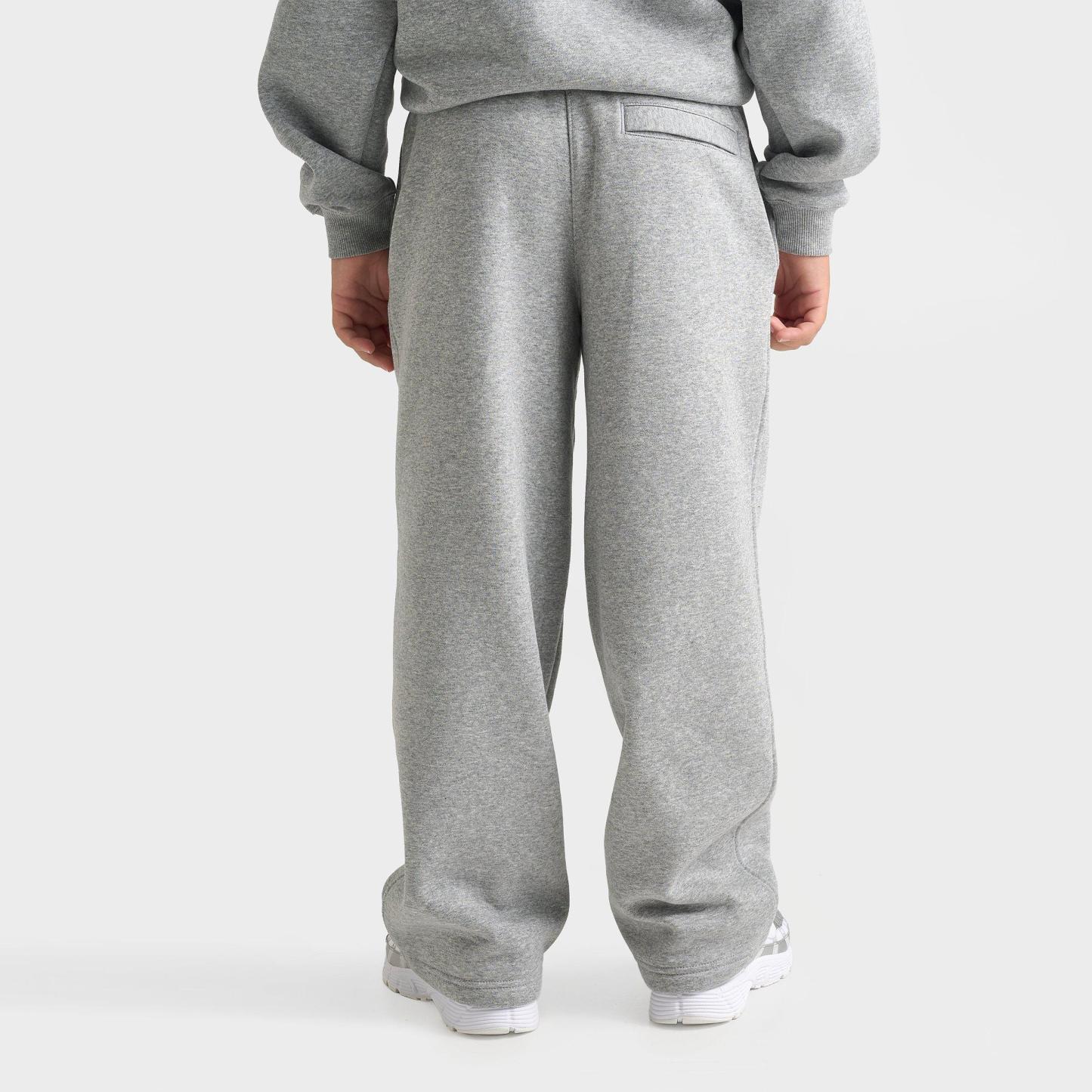 Big Kids' Nithtke Sportswear Club Fleece Loose Open-Hem Pants - Dark Grey Heather